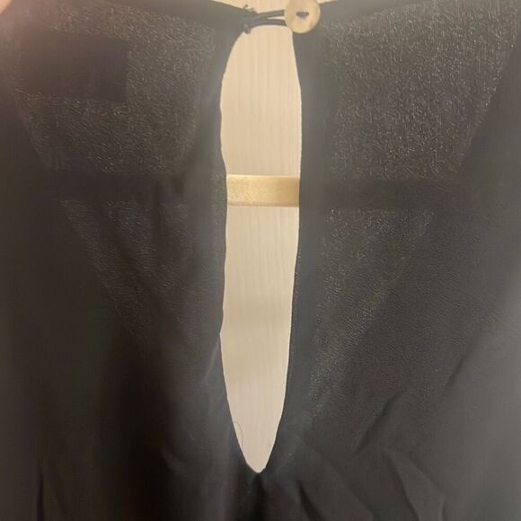 ✨SHOW ME YOUR MUMU Riri Sz Medium Romper in Black Chiffon✨ - Picture 11 of 12